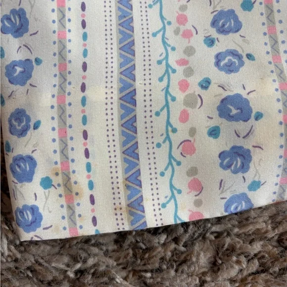 Vintage Schrader Sport for Neiman Marcus Blue Ruffle Neck Women’s Dress Size 8 - Picture 5 of 5